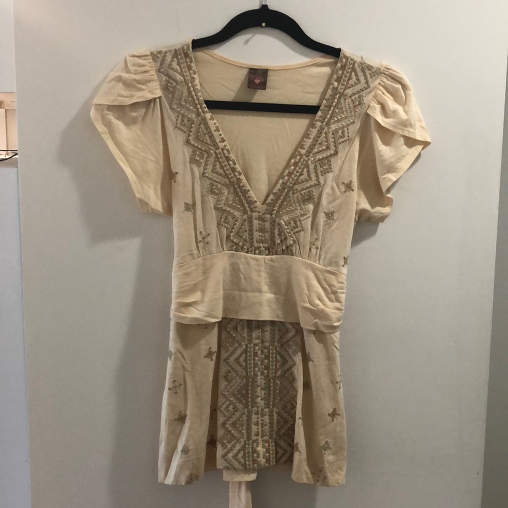 Anthropologie Tie-Back Tee
